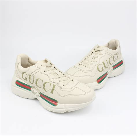 gucci tiger rhyton|Gucci Rhyton Gucci Logo Leather Sneaker .